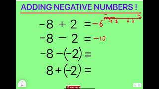 📌➡️ #Adding #negative #numbers #fun #math #for #you #youtubevideo ❗️✏️📌