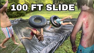 100 FT SLIP N’ SLIDE (INJURY)