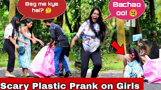 Scary Plastic Bag Prank on Girls 😱| Epic Reactions| @YouTubeJokers