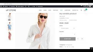 UpStore - Add Variable Product
