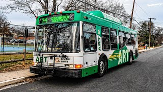 Arlington Regional Transit 2007 NABI 35-LFW 5271 CNG on Route 74 Columbia Heights Exclusive!!!!