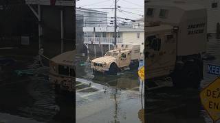 Hampton Beach New Hampshire After storm mixed with high tide