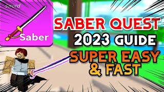 How To Get SABER Sword IN 5 MINUTES! - Blox Fruits