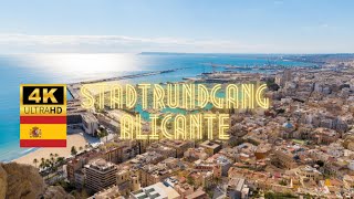 Alicante Stadtrundgang Spanien 4k 30FPS Amazing Walking Tour Alicante Spain