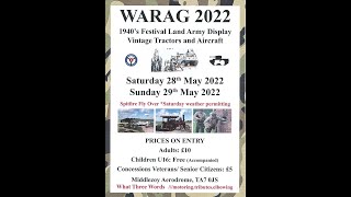 WARAG 1940’s Festival Land Army Display at Middlezoy Aerodrome 2022