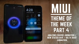 Miui 11/12 best theme of the week part 4 / charge animation / boot animation / status bar / hindi