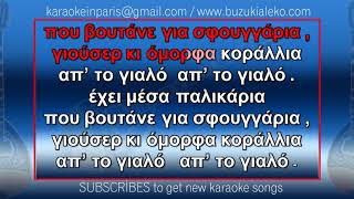 Ξεκινά μια ψαροπούλα ♫ KARAOKE with buzuki