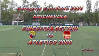 2020-10-03 Amichevole 2008 Cinecittà Bettini vs Atletico 2000