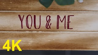 4K Free Stock Footage: Wood Sign - You and Me