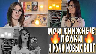 😍 МОИ КНИЖНЫЕ ПОЛКИ И КУЧА НОВЫХ КНИГ! 📚