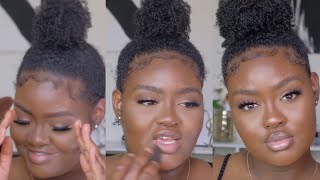 GLOWY MAKEUP TUTORIAL | For Dark Skin