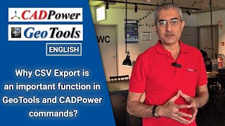 Why CSV Export is an important function in GeoTools and CADPower commands? #cad #design #csvexport