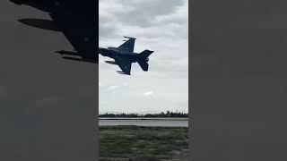 Low F16 pass! #aviation #military #aircraft #airforce #thrust #jet #flyby