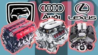 🇺🇸 Viper vs. 🇩🇪 Audi vs. 🇯🇵 Lexus V10 Engine