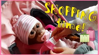 Bringing my Babies to the shop for the first time ☺ newborn baby doll clothes shopping 👶🍼