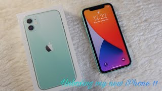 Распаковка моего первого iPhone 11 | Unboxing my new iPhone 11 to 128 gb 🌸