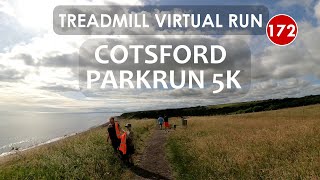 Treadmill Virtual Run 172: Cotsford Fields, parkrun, County Durham, UK