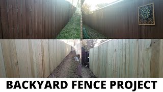 GETTING THE BACKYARD FENCE REPLACED