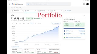 Growth and dividend portfolio update | 13 May 2023 | kris | portfolio value - ₹137,783.45 | Ep 33