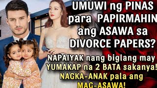 UMUWI NG PINAS PARA PAPIRMAHIN ANG ASAWA SA DIVORCE PAPERS? NAPAIYAK NANG MAY YUMAKAP NA 2 BATA