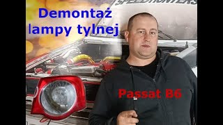 Demontaż lampy tylnej Passat B6