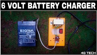 how to make 6volt battery charger|how to charge 6 volt battery|home made lead acid  battery charger|