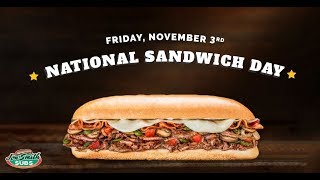 Where to get free sandwiches on national sandwich day