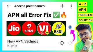 APN Not Saved Problem (FIX) ✅ | APN Is Currently Unavailable And Hidden | APN Not Available For User