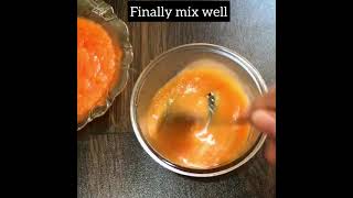 homemade papaya night serum for skin whitening #shorts #youtubeshorts #serum