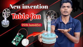 How to Make Table Fan using Mist Humidifier? কিভাবে ফ্যান বানাবো। New Invention Table Fan