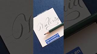 ❤️ Valeria | La Letra más Bonita del Mundo | Caligrafía Inglesa | Caligrafía Pablo Bermúdez