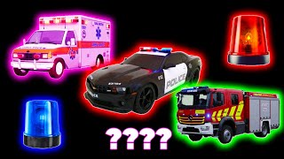 34 Siren "Ambulance, Police, Fire Truck" Sound Variations in 110 Seconds