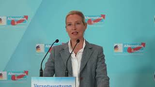 Presse Alice Weidel und Tino Chrupalla. Krise wie wir noch nie gesehen haben..