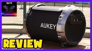 Aukey - Portable Subwoofer / Speaker  (Bluetooth + Mic + FM Radio) REVIEW