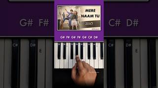 Mere Naam Tu Easy Piano Tutorial #pianotutorial