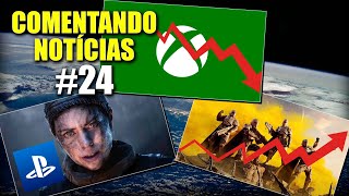 COMENTANDO NOTÍCIAS #24 - MICROSOFT COM SÉRIOS PROBLEMAS, HELLDIVERS 2 DANDO ESTÁ DE VOLTA E MAIS!