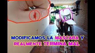 Modificando y arreglando la mascara SKUA 150 .🤬¡¡¡¡TERMINÓ PEOR!!!😨 (Tucuman Argentina)