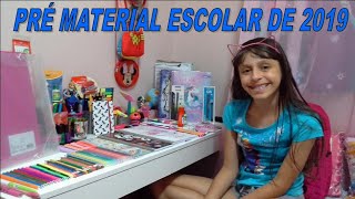 PRÉ MATERIAL ESCOLAR DE 2019