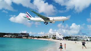 Air France landing at SXM Airport today