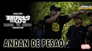 🤯KAISER VS CRISTOFREBRIL //ENFERMOS DEL RAP// VAMOS LA QUINTA (EXHIBICIÓN) REACCIÓN DE RISAS Y RAP