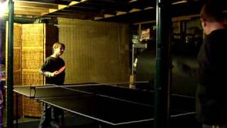 ping pong final round Ciaran vs. Anthony