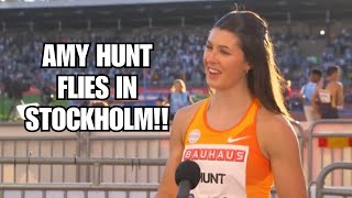 Amy Hunt Talks After a Fantastic Third in the 200m | Stockholm Diamond League 2024