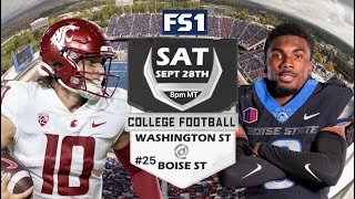 #25 Boise State vs Washington State PREVIEW AND PREDICTIONS/KEYS TO GAME! Playoffs on the line!