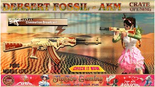 DERSERT FOSSIL AKM CRATE OPENING | PREMIER FIREARM CRATE OPENING | PUBG MOBILE LITE