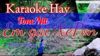 Karaoke EM GÁI XÊ PÔN |Tone Nữ