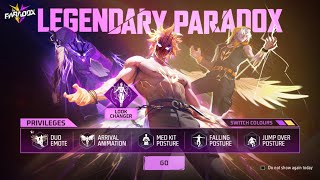 NEW LEGENDARY PARADOX TOKEN TOWER EVENT|FREE FIRE NEW EVENT|FF NEW EVENT TODAY|GARENA FREE FIRE