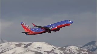 14 Takeoffs at Salt Lake City Internaional Airport