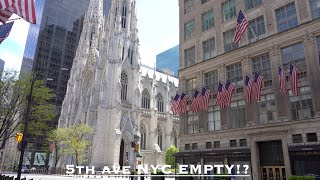 Manhattan N.Y.C. walking along 5th ave 4k, 3D audio(binaural)