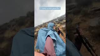 It was actually hailing in this video 🌧️ 🥾 #backpacking #camping #hiking #outdooradventure