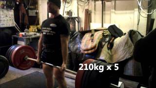 210kg x 5 deadlift